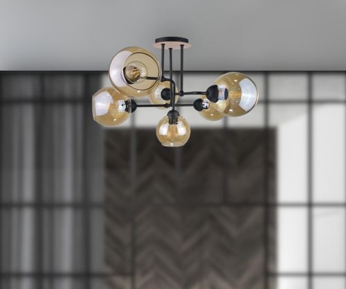 Lampa sufitowa 6xE27 MONDE WOOD na Arena.pl