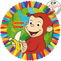 Opłatek na tort Ciekawski George