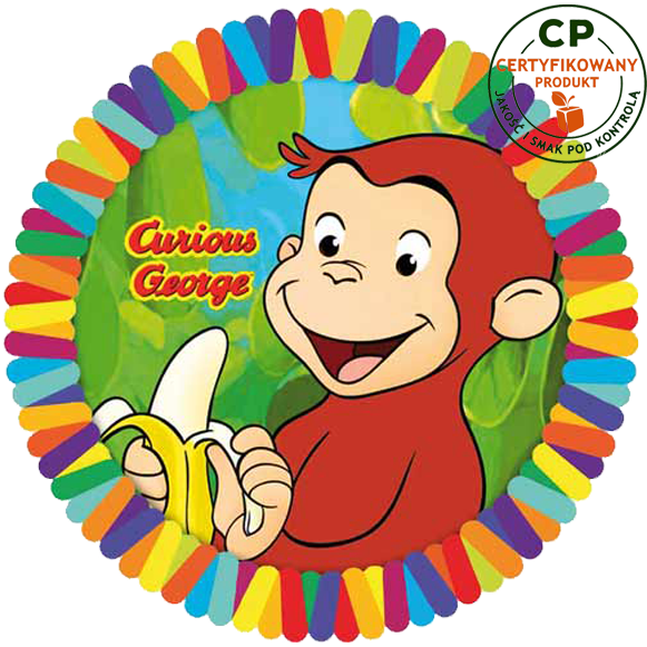 Opłatek na tort Ciekawski George zdjęcie 1