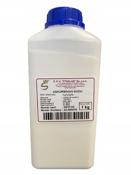 Askorbinian Sodu Witamina C 1000 g Stanlab CZDA zdjęcie 5