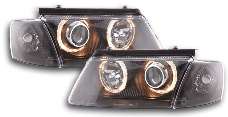 LAMPY  REFLEKTORY DO VW PASSAT B5 OD 1996 DO 2000 Roku DEPO RINGI SOCZEWKI zdjęcie 3