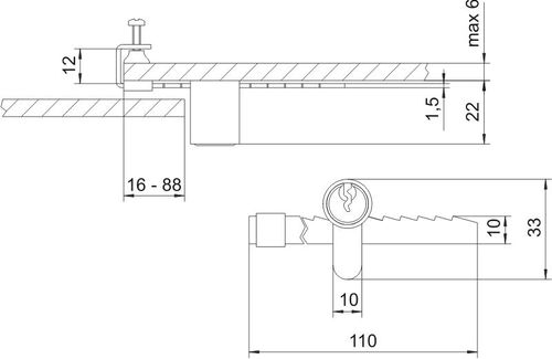 zamek kasetowy gablotowy zg 02 - mp zm zg 02 na Arena.pl