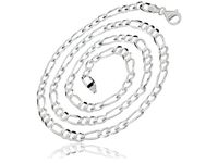 SREBRNY MĘSKI ŁAŃCUSZEK ŁAŃCUCH FIGARO 2.9MM 60CM