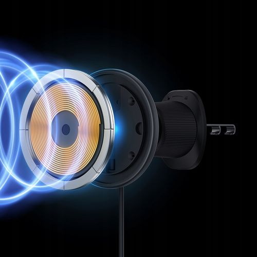 BASEUS MAGNETYCZNY UCHWYT SAMOCHODOWY Z ŁADOWARKĄ MAGSAFE DO IPHONE 15W na Arena.pl
