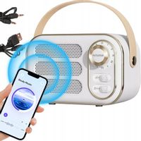 GŁOŚNIK BLUETOOTH PRZENOŚNY MOBILNY BEZPRZEWODOWY MOCNY Z USB RADIO FM SD