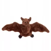 PLUSZAK MASKOTKA PLUSZOWY NIETOPERZ BRĄZOWY 20 CM