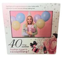 ramka na zdjęcia kolor 10 x 15 elegant pani na 40-te urodziny