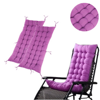 PODUSZKA OGRODOWA NA KRZESŁO FOTEL PIKOWANA 2 SZTUKI 110x60 FIOLETOWA