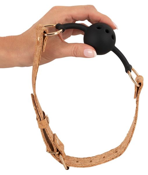 Vegan Knebel z paskami z naturalnego korka zdjęcie 3