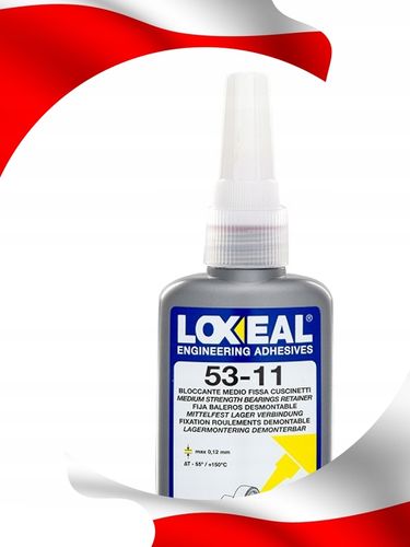 KLEJ DO ŁOŻYSK WAŁÓW TULEJEK LOXEAL 53-11 ŚREDNIO DEMONTOWALNY 50 ml na Arena.pl
