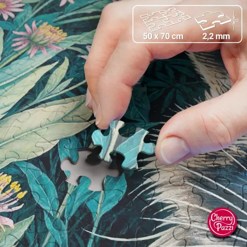 Puzzle 1000 elementów. Szop pracz w kwiatach 30851 na Arena.pl