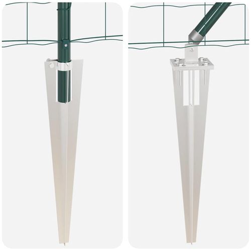 Ogrodzenie z słupkami Zielony 0.4 x 10 m Stal na Arena.pl