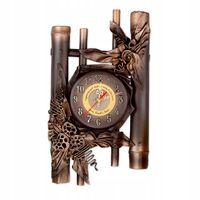 Zegar ze skóry i bambusa z GRAWEREM DEDYKACJI