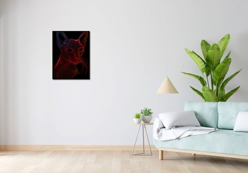 Plakat 50x65cm Cyfrowa Kocica na Arena.pl