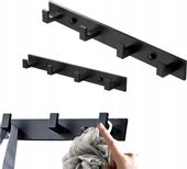 Panel Haczyki Wieszak Mocny Czarny Naścienny