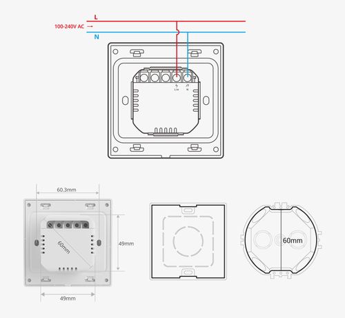 Sonoff NSPanel Pro ZigBee WiFi Smart Scene panel centralny biały eWeLink na Arena.pl