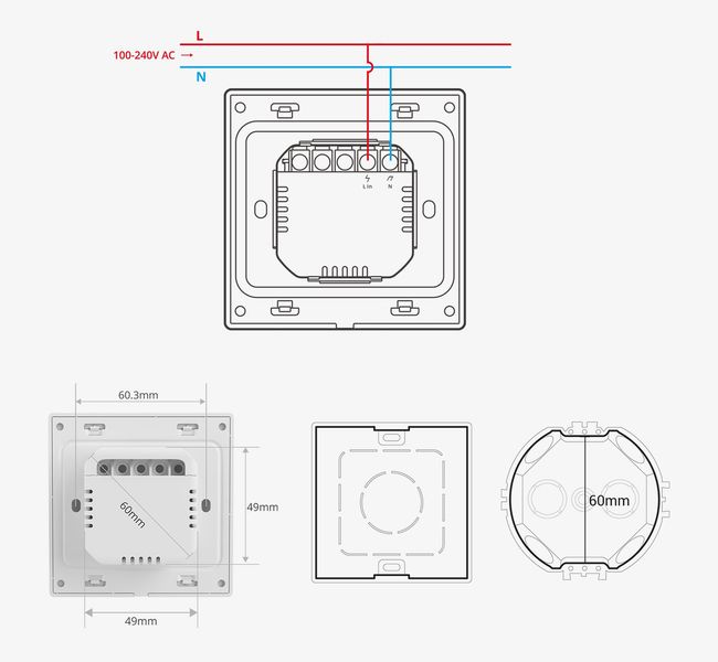 Sonoff NSPanel Pro ZigBee WiFi Smart Scene panel centralny biały eWeLink zdjęcie 16