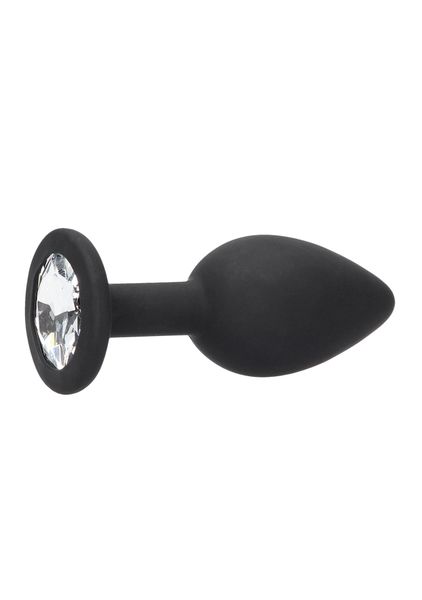 Silicone Butt Plug With Removable Jewel zdjęcie 5