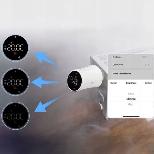 Głowica termostatyczna GTZ07 ZigBee TUYA Smart Life Termostat Grzejnikowy na Arena.pl