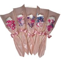 Bukiet Świeca Sojowa Kwiat Na Prezent Podziękowania Wesele Róża Biała