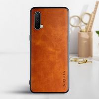 Etui AIORIA Vintage LEATHER do OnePlus Nord CE 5G pomarańczowy
