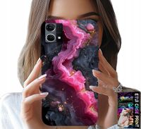 ETUI DO OPPO RENO7 4G - RÓŻOWY MARMUREK PLECKI, MODNE WZORY
