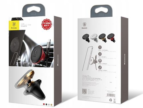 BASEUS UCHWYT SAMOCHODOWY MAGNETYCZNY NA TELEFON DO TELEFONU AUTA KRATKI na Arena.pl