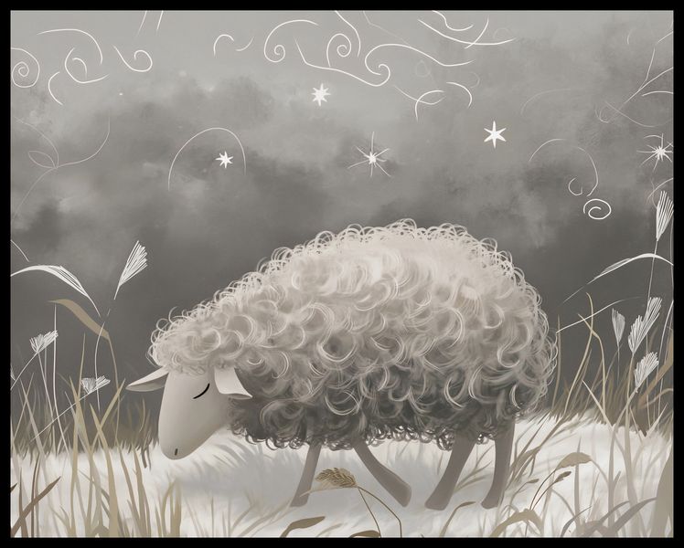 Plakat 76x60,5cm Bujna Owca zdjęcie 2