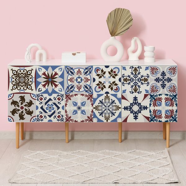 Naklejki Samoprzylepne Na Kafelki MOZAIKA Marokańska Zestaw 24 szt. 15x15 zdjęcie 8