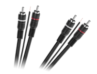 KPO2687-5 Kabel 2 x RCA - 2 x RCA z zyla sterujac