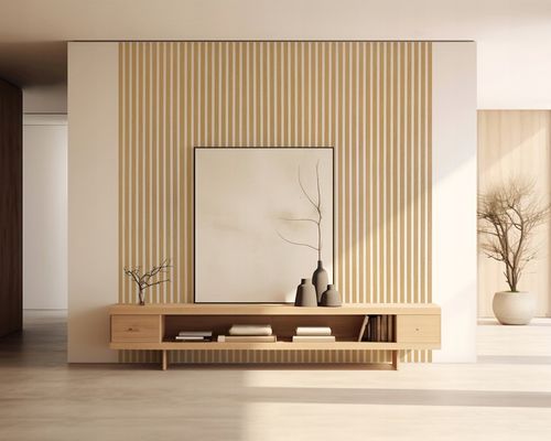 Lamele na białej płycie HDF - zestaw 59,5 cm x 275 cm - Biały 910 na Arena.pl