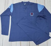 Piżama męska długie spodnie długi rękaw z bawełny M