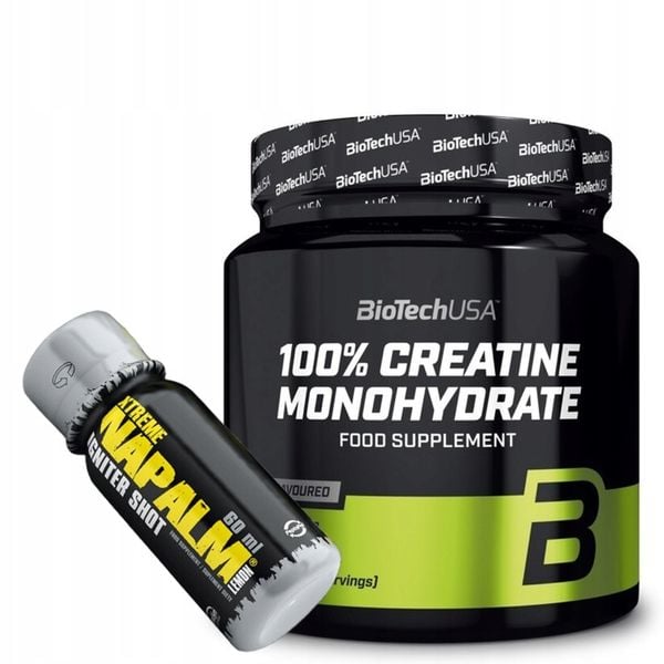 Biotech Creatine Monohydrate 500g Monohydrat kreatyny + PRÓBKA GRATIS zdjęcie 1
