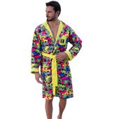 Szlafrok męski Pierre Cardin Paris z kapturem kamuflaż basen- siłownia