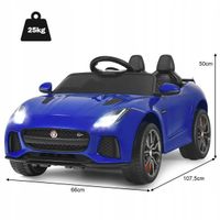 Elektryczny samochód dla dzieci Jaguar F-Type SVR niebieski
