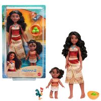 Disney Lalka Księżniczka Vaiana 2 z Siostrą Simea Heihei Figurki