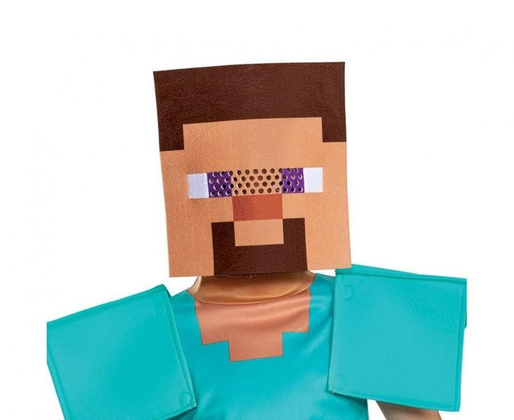 Strój przebranie Steve Minecraft , rozm. M (7-8 lat) zdjęcie 2