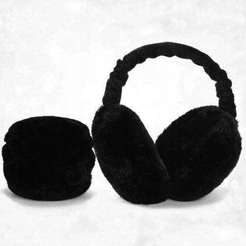 NAUSZNIKI ZIMOWE JESIENNE NA USZY CIEPŁE FUTERKO PLUSZOWE REGULOWANE na Arena.pl