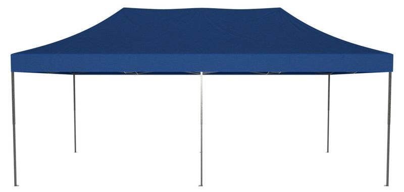 Pawilon handlowy ekspresowy - 3x6 m - 3 ściany - niebieski zdjęcie 6