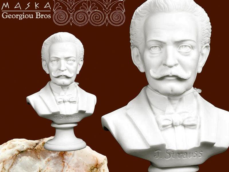 Strauss popiersie - alabaster grecki zdjęcie 1