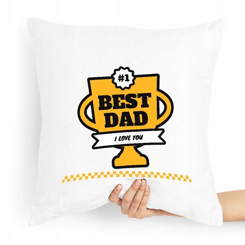 Poduszka Prezent Dla Taty Ojca Best Dad I Love You Z Nadrukiem Ze Zdjęciem na Arena.pl