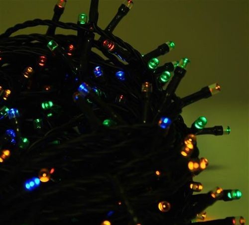 Lampki 200 LED solarne - multicolor na Arena.pl