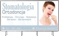 BANER REKLAMOWY 130x80 cm plandeka duży wybór STOMATOLOGIA