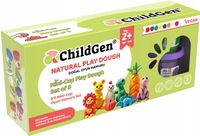 ChildGen 100% naturalna ciastolina zestaw 8 kubków, wegańska,