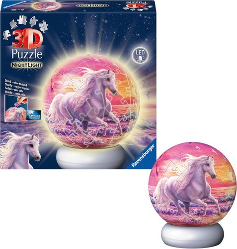 Puzzle 3D NightLight Horses on the Beach na Arena.pl