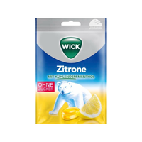wick zitrone owocowa świeżość z cytrynowym smakiem pastylki bez cukru 72 g