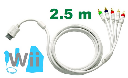 Solidny kabel HD Component YUV do KONSOLI Wii 2,5m na Arena.pl