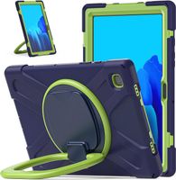 Etui do Samsung Galaxy Tab A7 z Podstawką i Paskiem na Ramię Granatowe