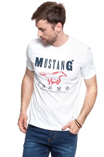 MUSTANG Logo Tee CLOUD DANCER 1007252 2020 XXL na Arena.pl