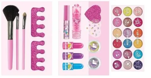 KUFEREK KOSMETYKÓW PAZNOKCI MAKIJAŻ MAKEUP ZESTAW DLA DZIEWCZYNKI PREZENT na Arena.pl